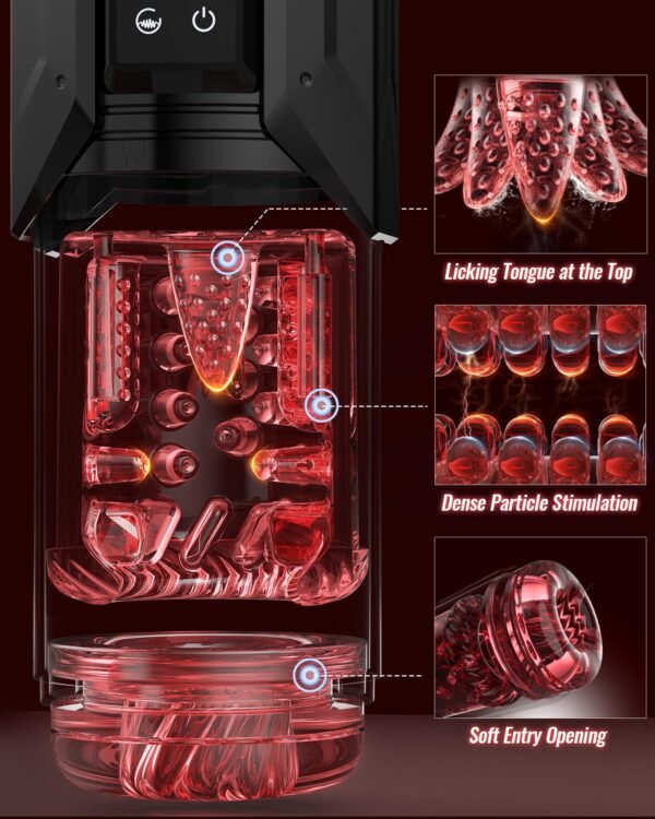 Version 1.0.0 Hydro Vacuum Male Masturbator with Water Massage, 7 Suction Modes, Thrusting & Rotation Hands-Free Sex Machine with AI Sync Control