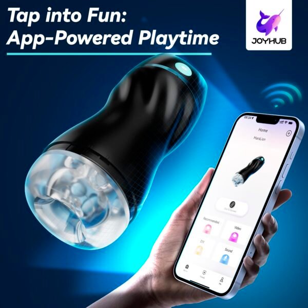 AI Lover Suction Male Masturbator with Interactive AI Companion, App Sync Modes, 7 Vibration & 3 Suction Levels Hands-Free Smart Stroker