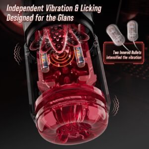 Version 1.0.0 Multi-Sensory AI Sync Male Masturbator with Vibration & Licking Stimulation, Game Sync Feedback, 7 Thrust Modes Hands-Free Interactive Sex Machine