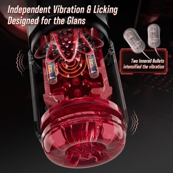 Version 1.0.0 Multi-Sensory AI Sync Male Masturbator with Vibration & Licking Stimulation, Game Sync Feedback, 7 Thrust Modes Hands-Free Interactive Sex Machine