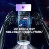 All-in-One AI Interactive Male Masturbator with Handle, Phone Holder & Suction Base, 7 Thrust Modes App-Control Hands-Free Sex Machine