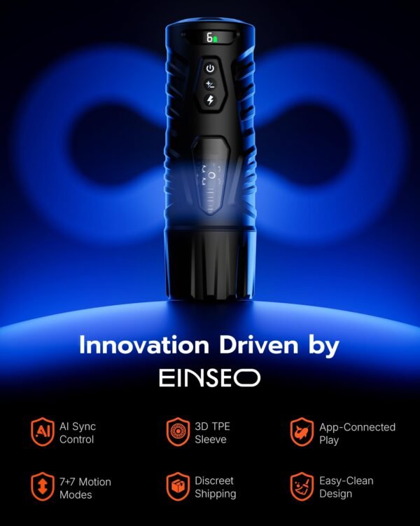 Version 1.0.0 Interactive Sync Male Masturbator with Video & Game Sync, AI Voice Control, 7 Thrusting & Rotation Modes Hands-Free Sex Machine with Visual Window