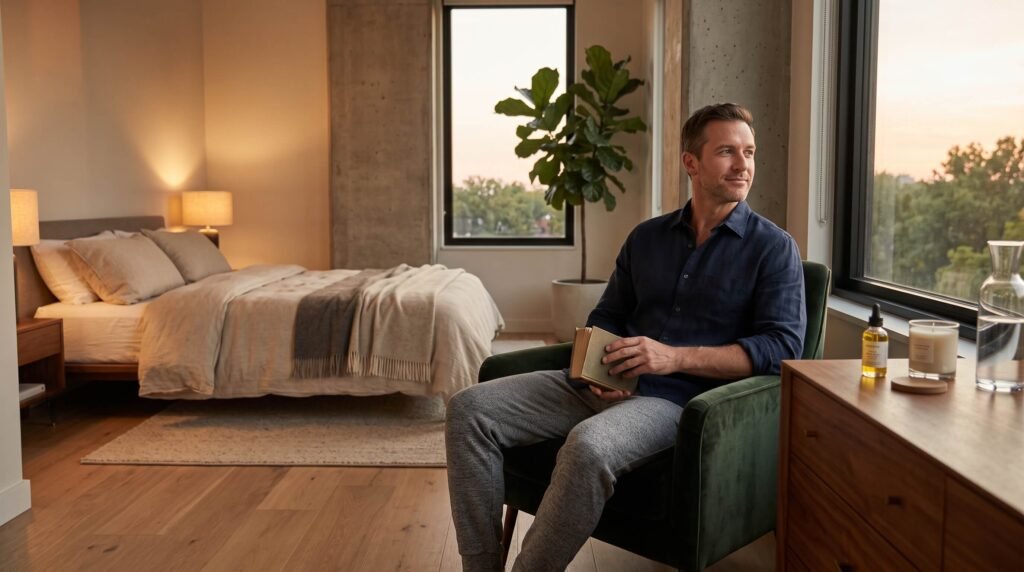 Male sexual wellness and self awareness lifestyle concept