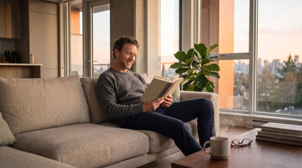 Healthy lifestyle balance and self-awareness for men