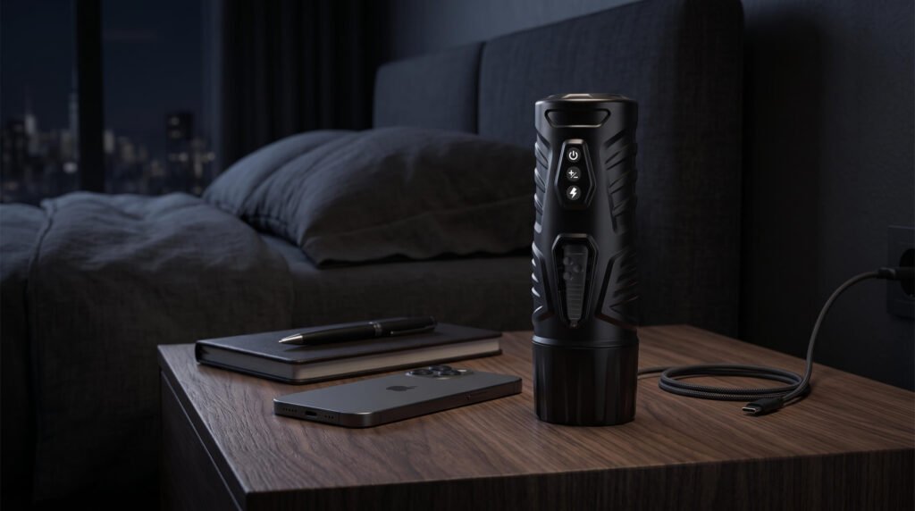 Modern interactive male wellness technology device
