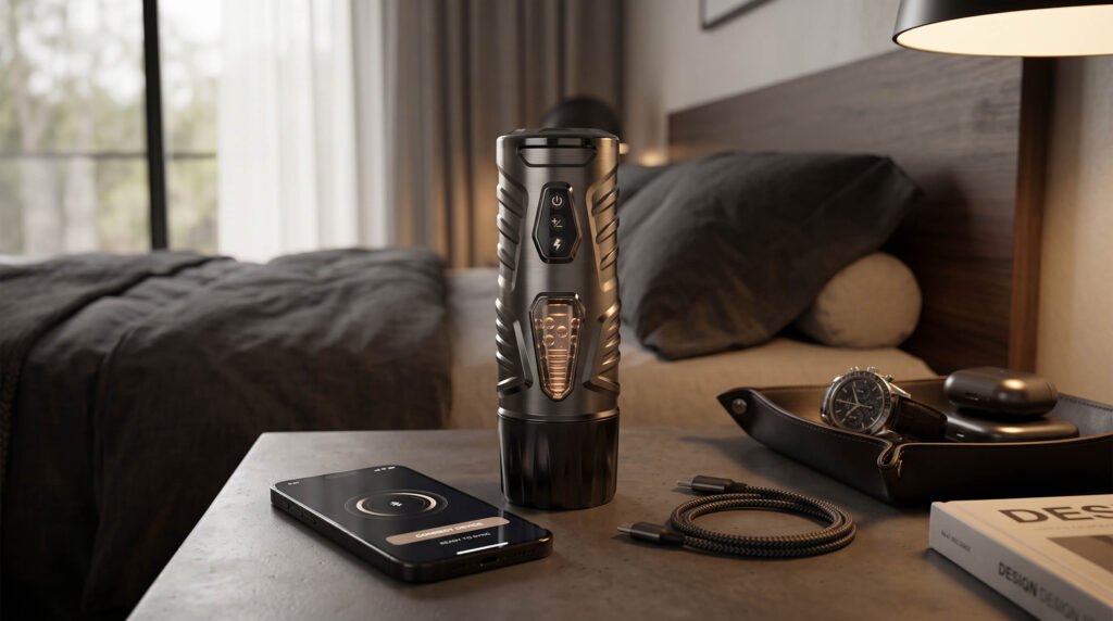 Modern male wellness technology designed for personal comfort